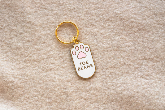 Toe Beans Cat Keychain
