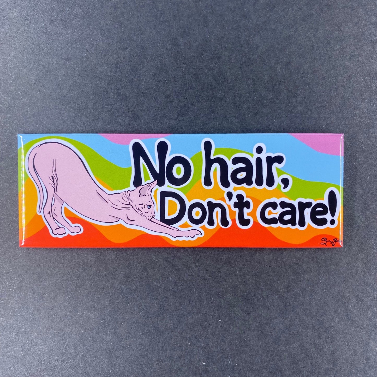 No Hair, Don’t Care Sphynx Cat Magnet