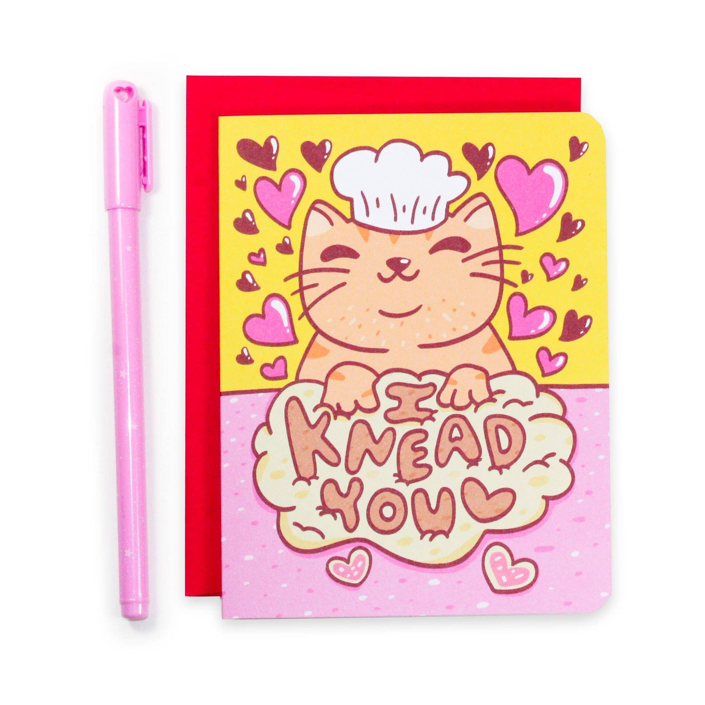 I Knead You Valentine's Day Cat Card