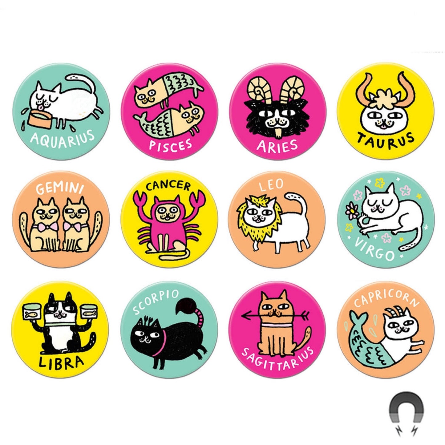 Astrology Cat Magnet