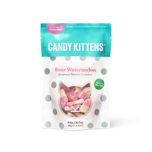 Candy Kittens Sour Watermelon Fruit Gummies (140g / 4.9 oz pouch)