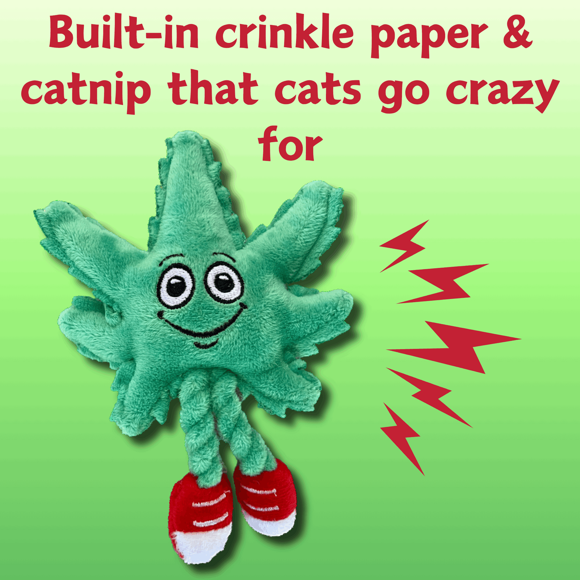 Weed Leaf Catnip Cat Toy "Lil' MJ"