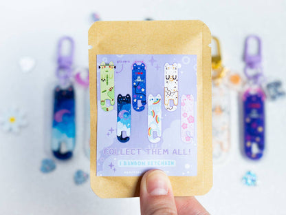 Long Cat Keychain Mystery Bag - Purple Series