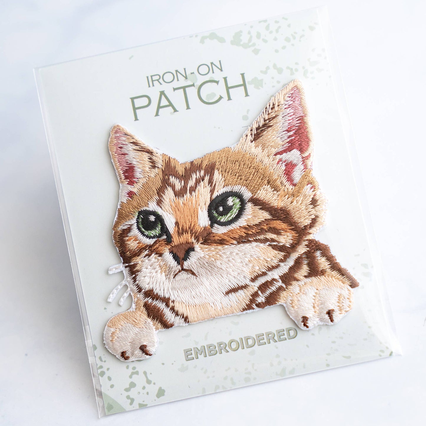 Tabby Cat Iron On Patch