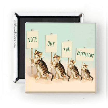 Vote Out the Patriarchy Cat Magnet