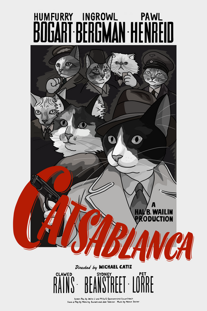 Catsablanca Unframed Print: 5x7"