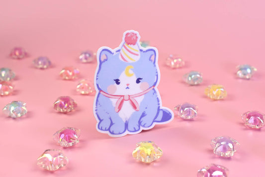 Party Hat Cat Sticker
