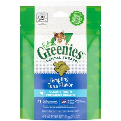 Feline Greenies Cat Dental Treats - Tempting Tuna Flavor (2.1oz)