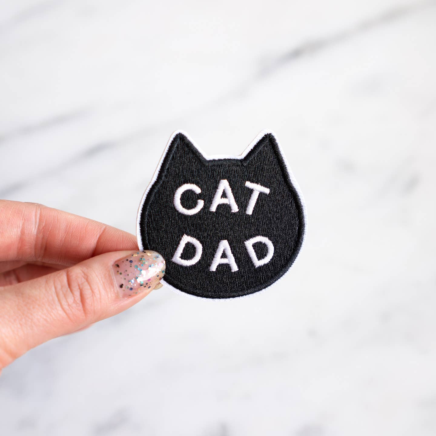 Cat Dad Patch (Black)