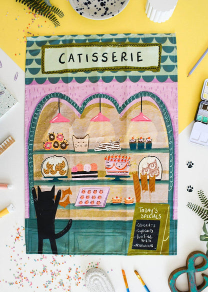 Catisserie Cat Tea Towel