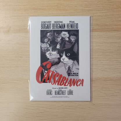 Catsablanca Unframed Print: 5x7"