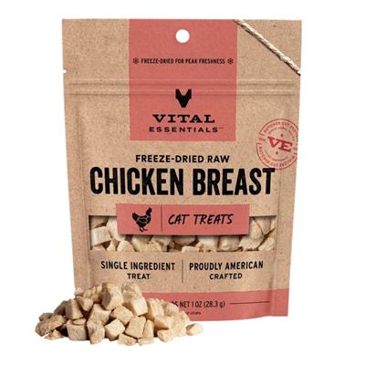 Vital Essentials Freeze-Dried Chicken Breast Cat Treats (1 Oz)