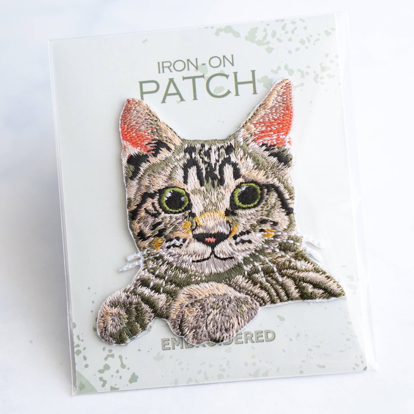 Orange Tabby Kitten Iron On Patch