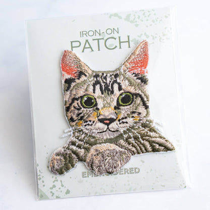 Orange Tabby Kitten Iron On Patch