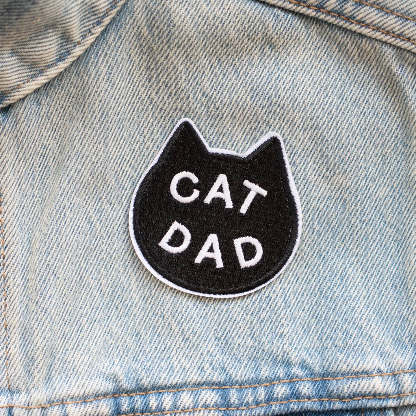Cat Dad Patch (Black)