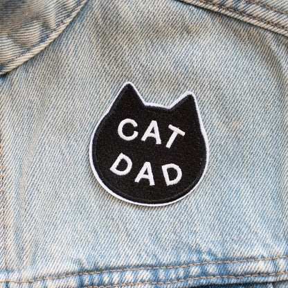 Cat Dad Patch (Black)