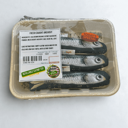 Fresh Caught Anchovy Cat Toy Gift Set