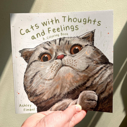 Cats With Thoughts And Feelings Coloring Book