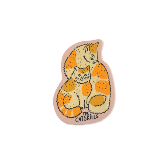 Catskills Cat Sticker (Orange)