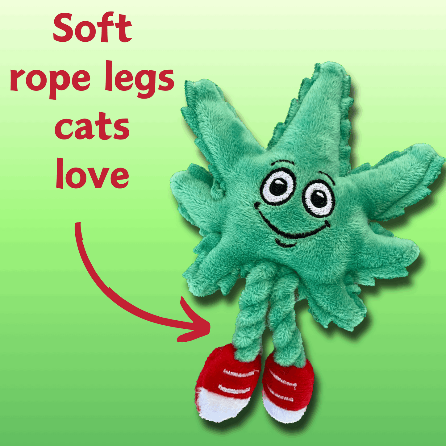 Weed Leaf Catnip Cat Toy "Lil' MJ"