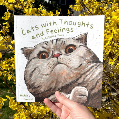 Cats With Thoughts And Feelings Coloring Book
