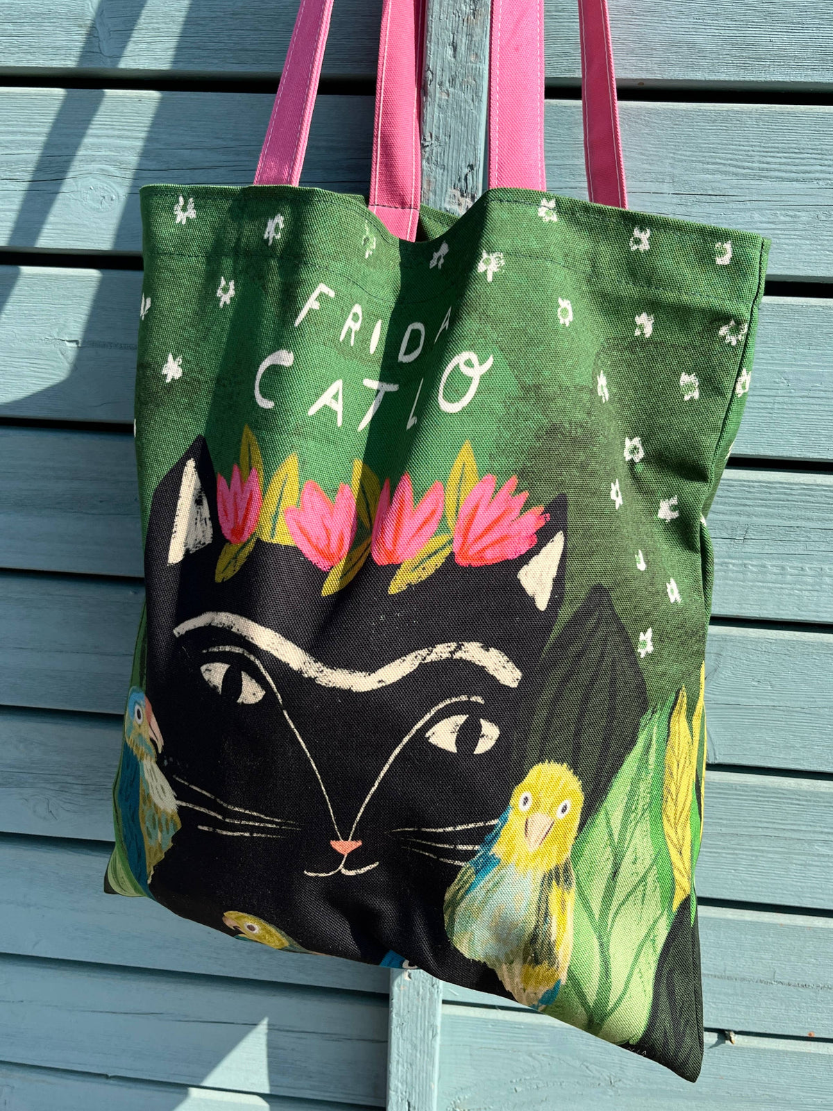 Frida Catlo Cat Tote Bag