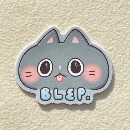 Only 3 Braincells Orange Cat Sticker