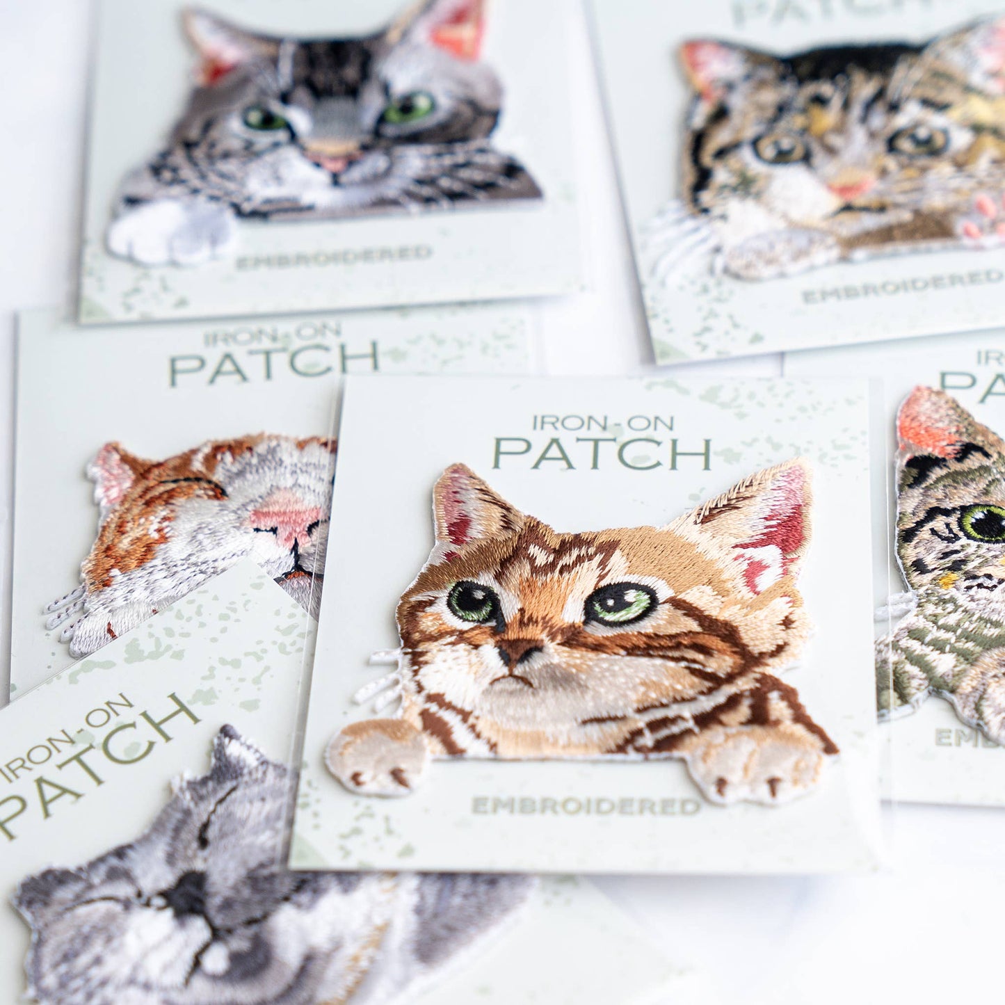 Tabby Cat Iron On Patch