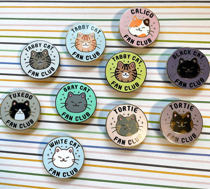 Black Cat Fan Club Hard Enamel Pin