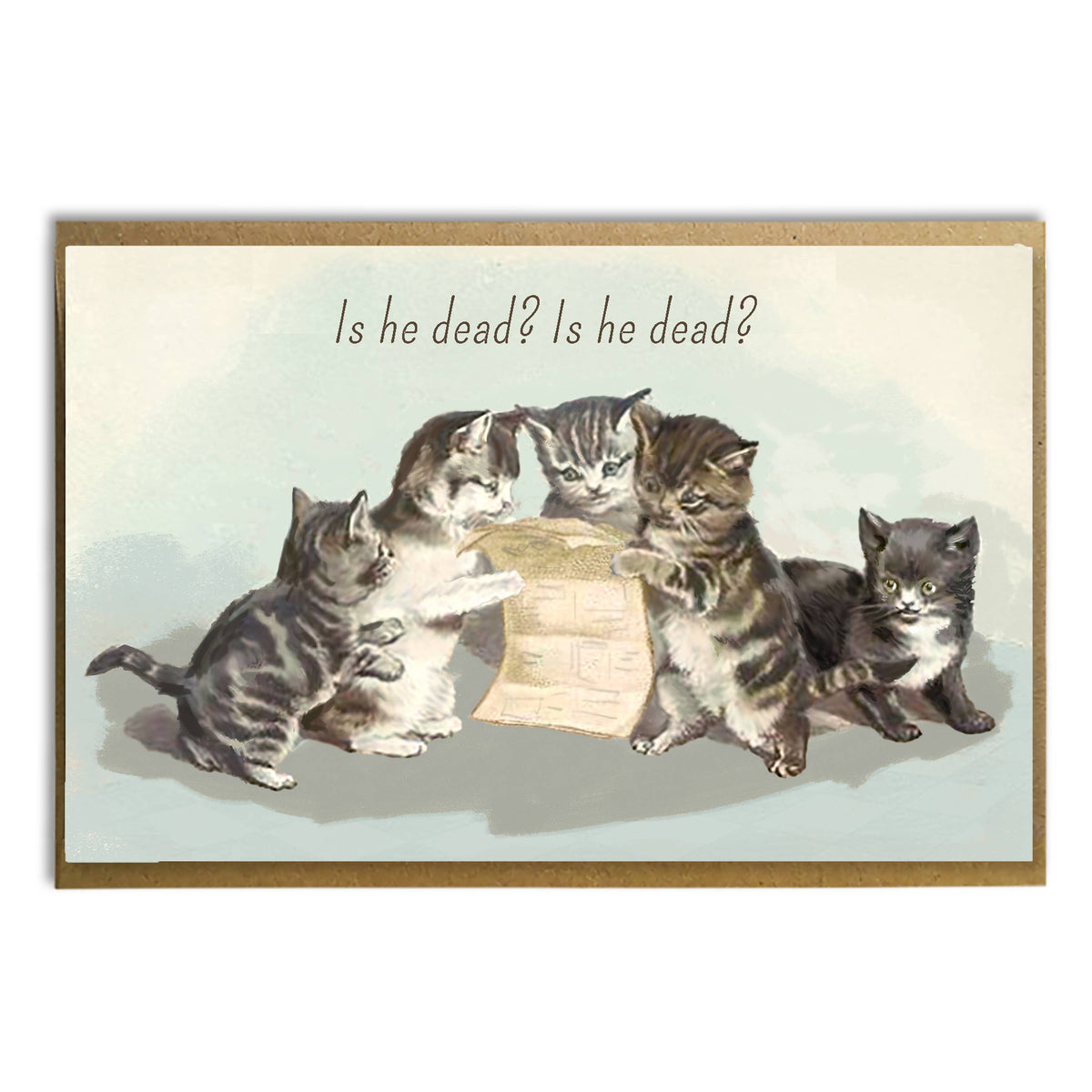 Anti-Trump Cats Card: Is he dead?