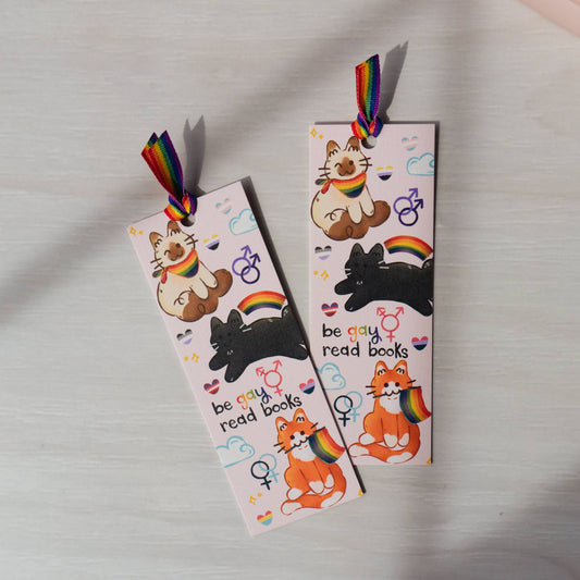 LGBT+ Pride Cats Bookmark