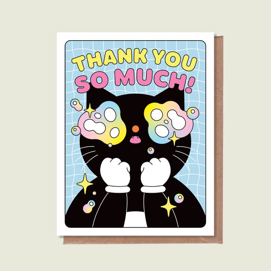 Thank You So Much Cat Greeting Card