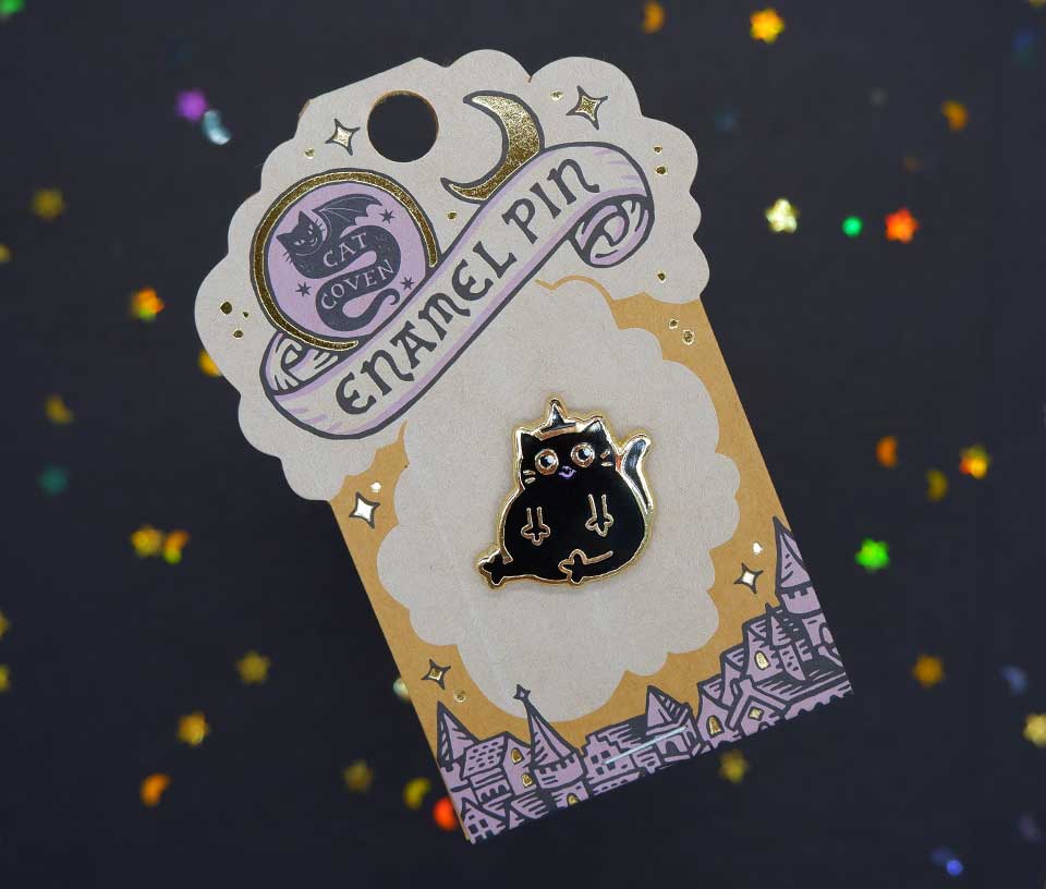 Nilbog The Cat Enamel Pin