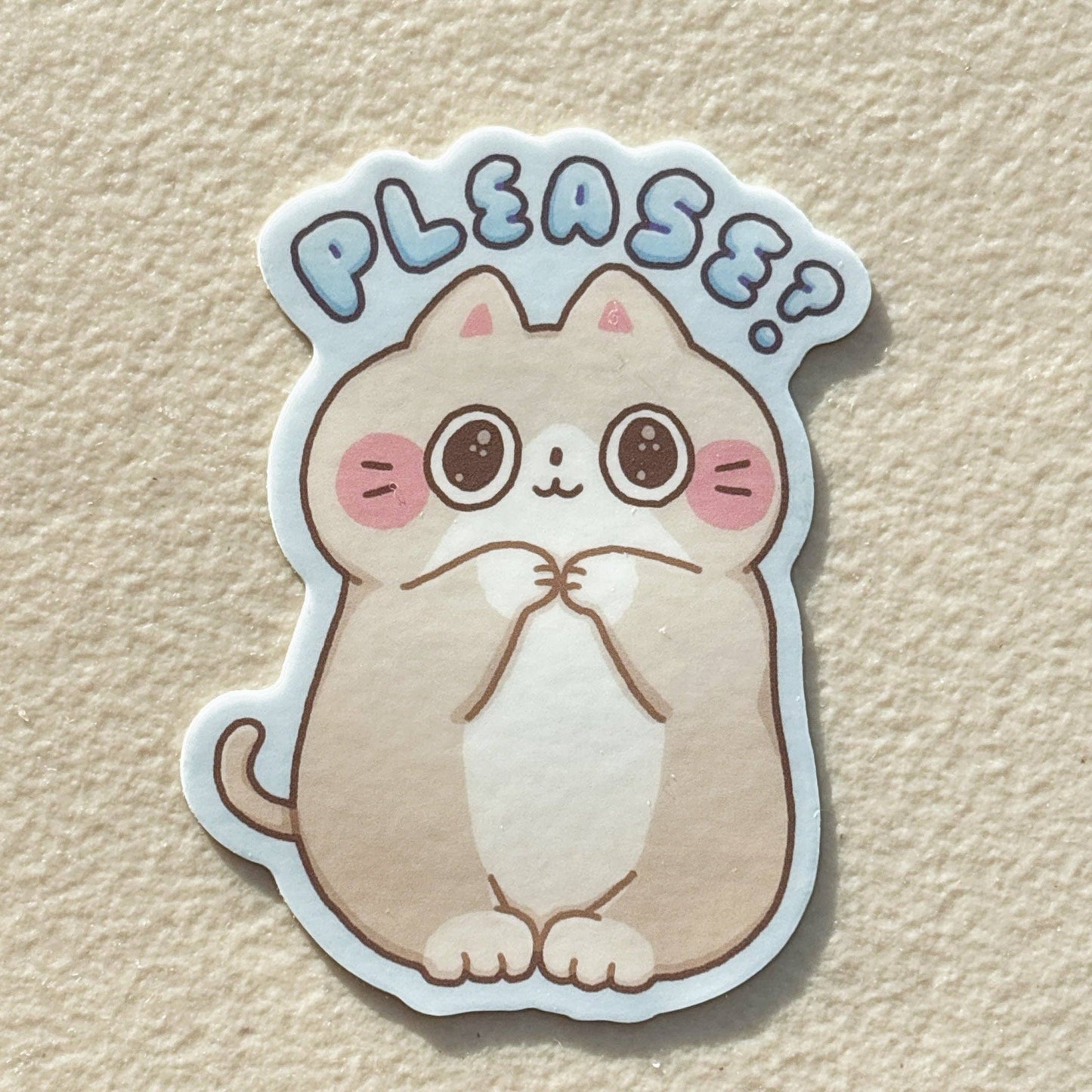 Only 3 Braincells Orange Cat Sticker
