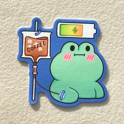 Only 3 Braincells Orange Cat Sticker