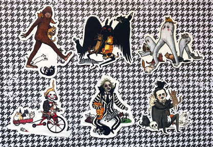 Once Upon a Midnight Kitty Edgar Allan Poe 3" Vinyl Sticker