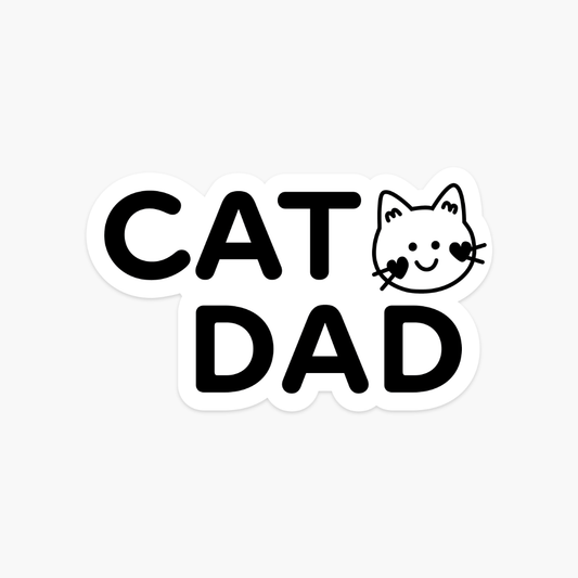 Cat Dad Sticker