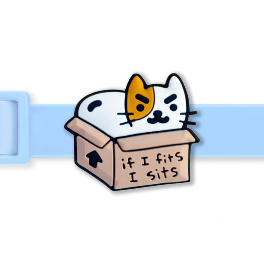 If I Fits I Sits Jiby Cat Collar Charm