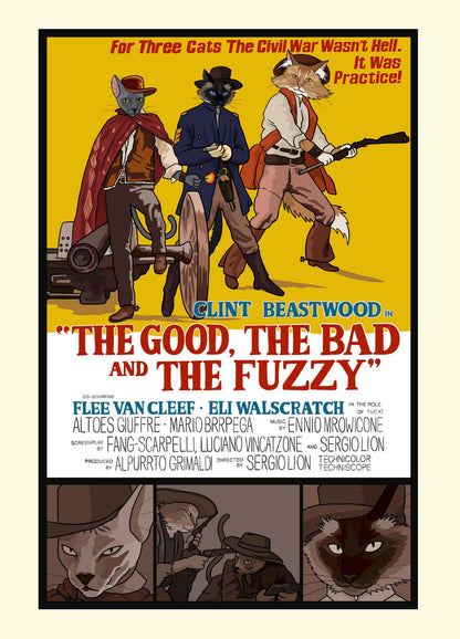 The Good, the Bad and the Fuzzy Unframed Print: 5x7"