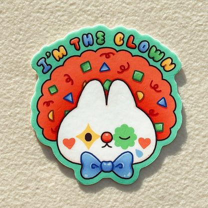 Only 3 Braincells Orange Cat Sticker