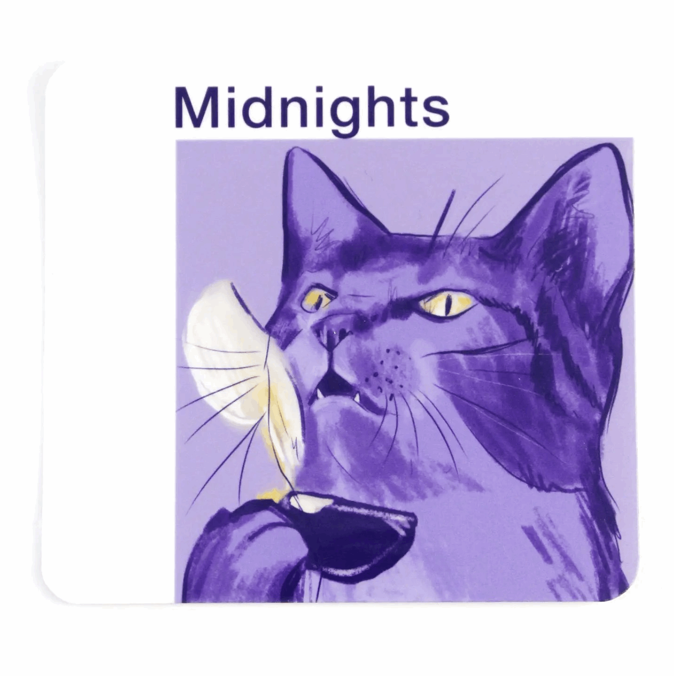 Midnight Cat Vinyl Sticker