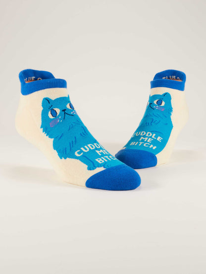 Cuddle Me Bitch Cat Sneaker Socks