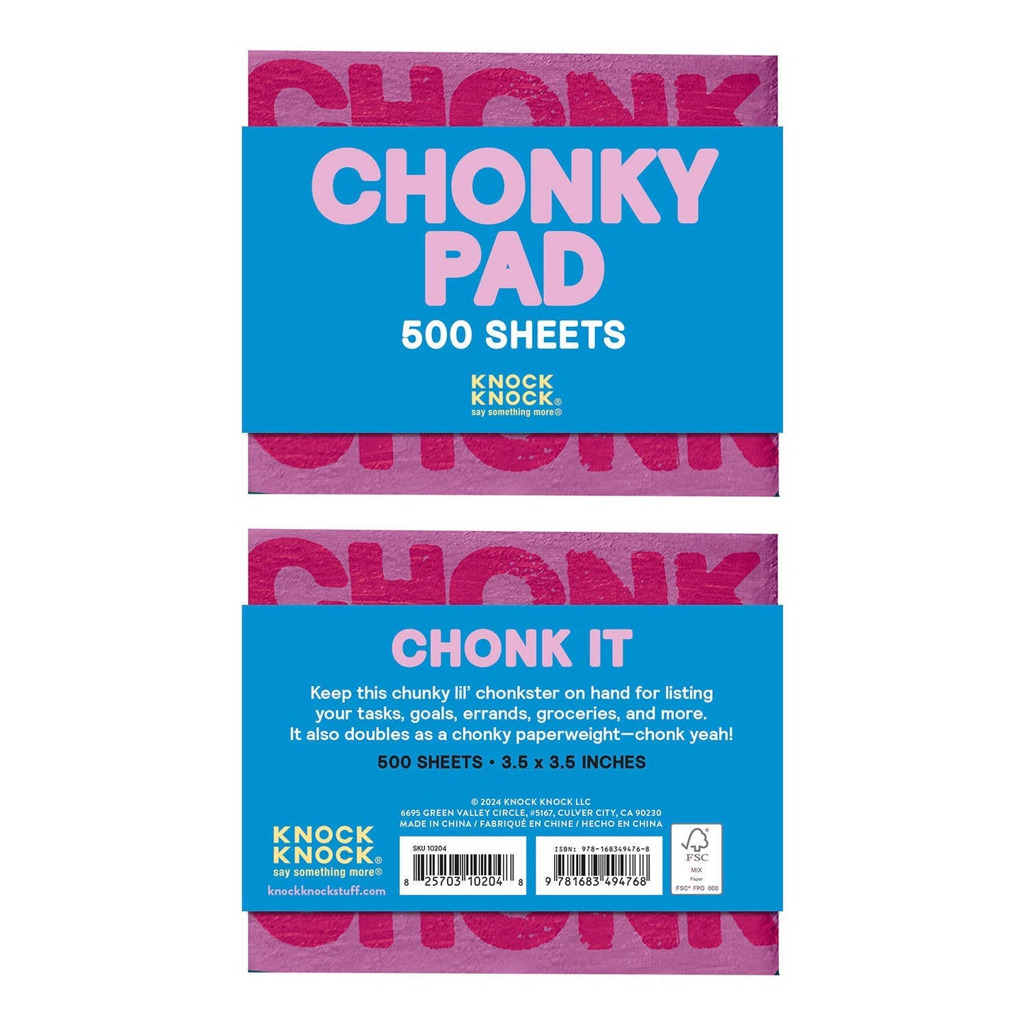 Chonky Checklist Chonky Cat Notepad