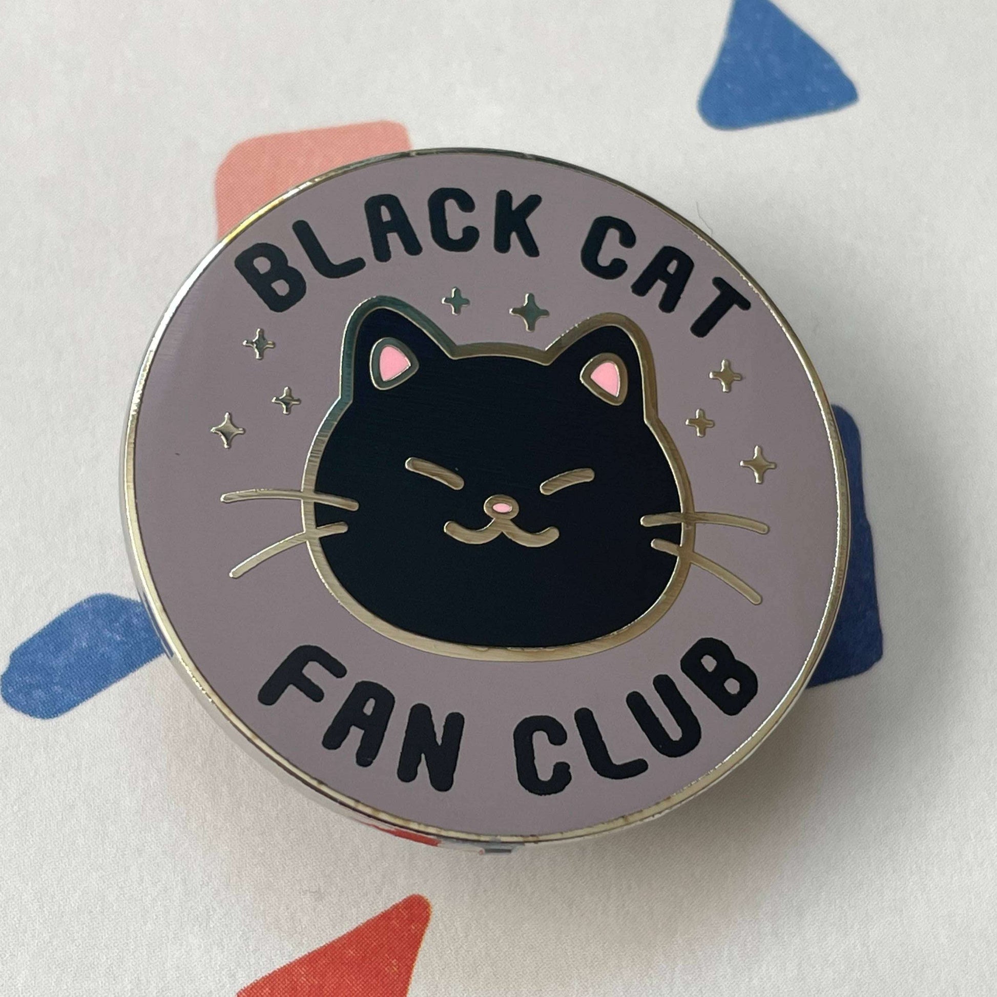 Black Cat Fan Club Hard Enamel Pin