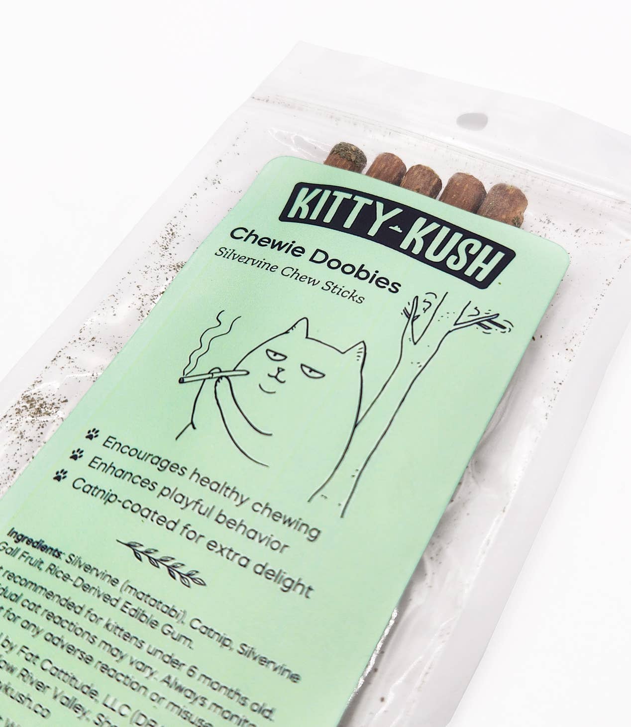 Chewie Doobies Silvervine & Catnip Chew Sticks