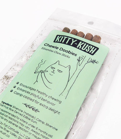 Chewie Doobies Silvervine & Catnip Chew Sticks