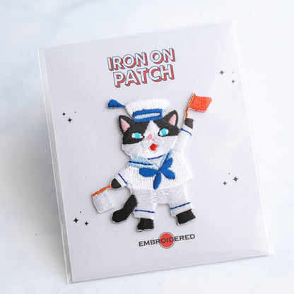 Cute Cats Holding Hands Iron On Patch