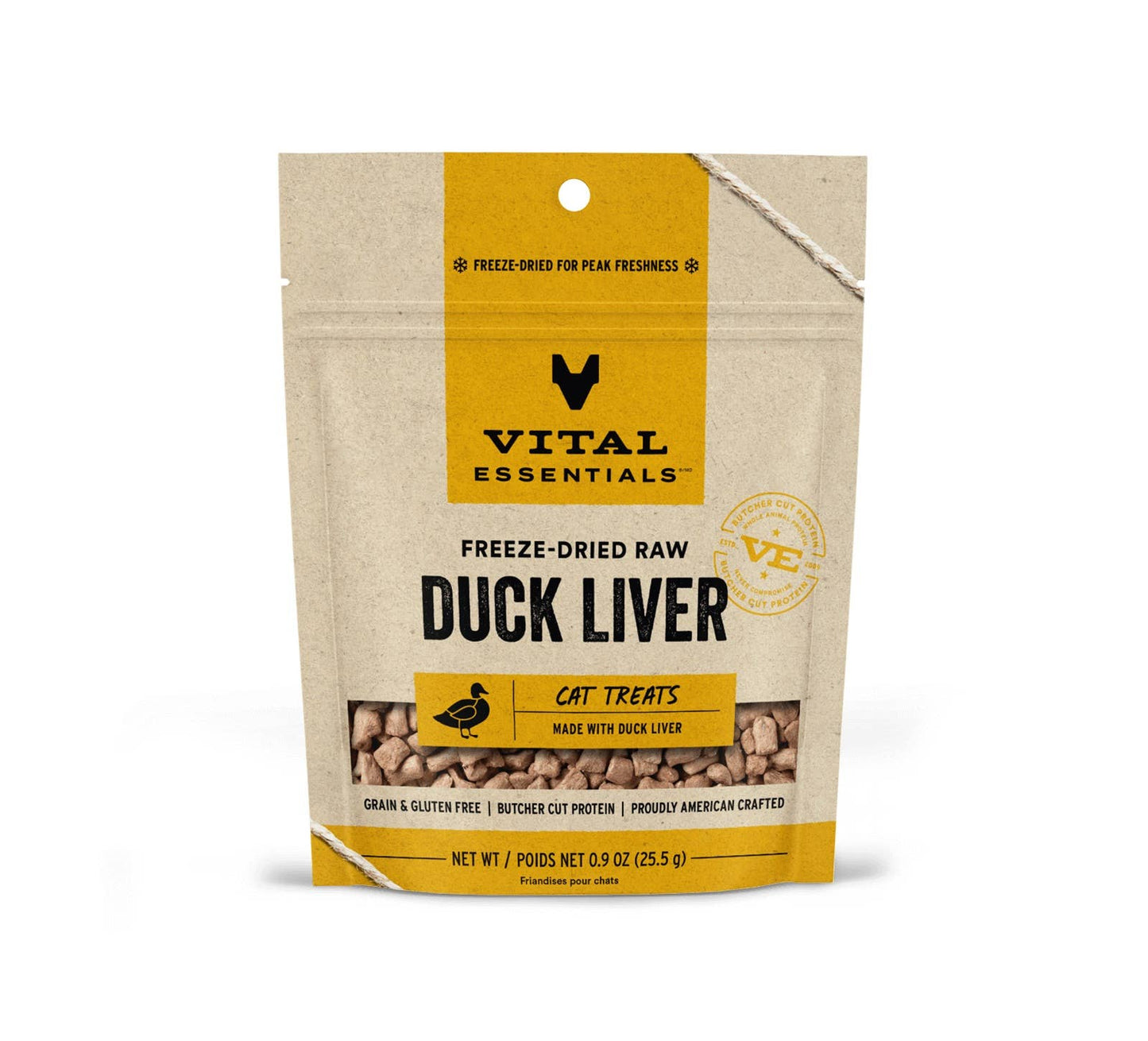 Vital Essentials Freeze-Dried Duck Liver Cat Treats (0.9 Oz)