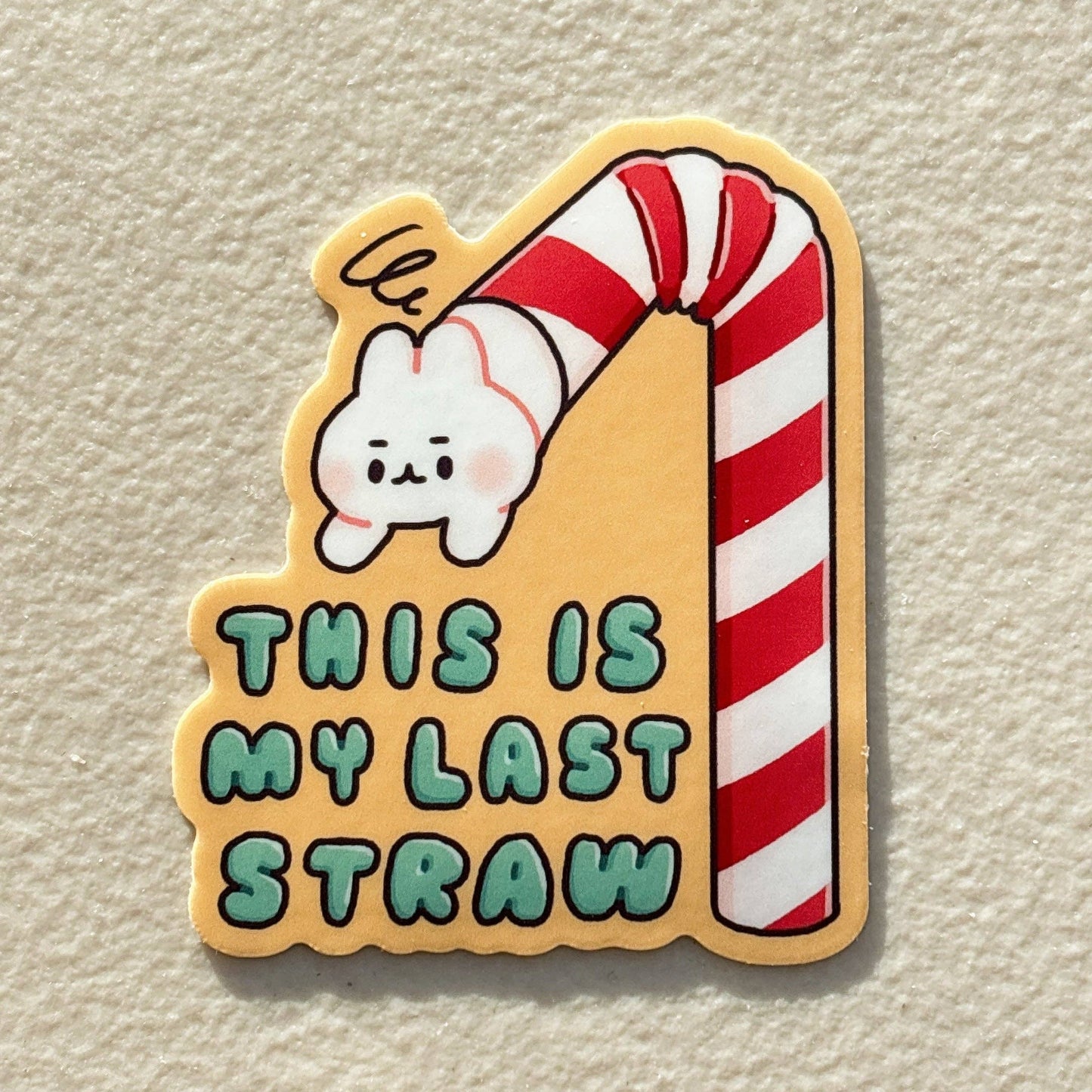 Only 3 Braincells Orange Cat Sticker