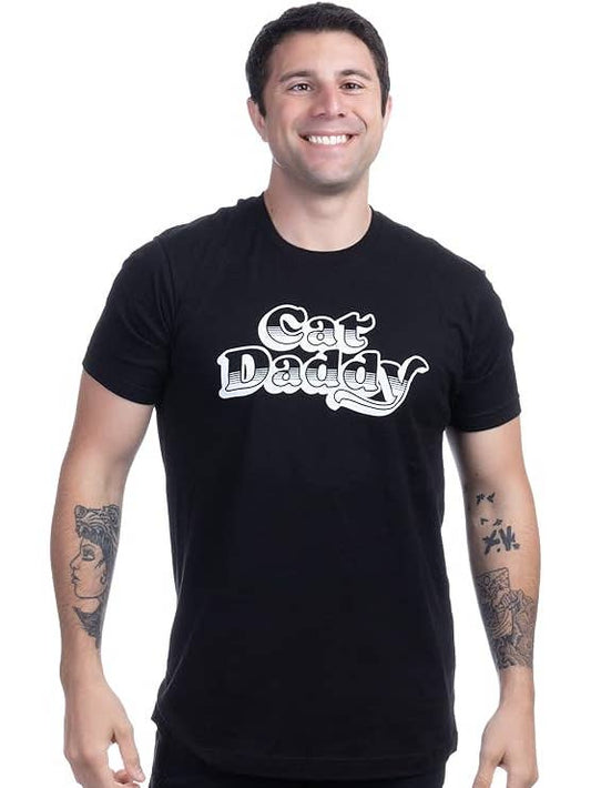Cat Daddy Black Unisex T-Shirt